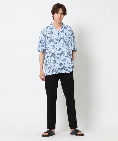 THE SHOP TK (ザ ショップ ティーケー )の「◆シワになりにくいボタニカルプリントシャツ(シャツ/ブラウス・メンズ・アイボリー系/サックスブルー系/グレー系3/グリーン系その他5・02/03/04)」の6枚目の写真