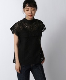 LOWRYS FARM | レースフリルプルオーバーＦＳ　949883(Tシャツ/カットソー)