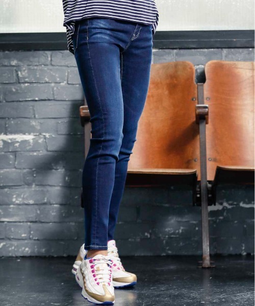 London Denim(ロンドンデニム)の「【MAYFAIR Low-Rise Skinny】ストレッチデニム / ローライズ スキニ- デニム(デニムパンツ・レディース・ライトブルー/インディゴブルー/ダークインディゴブルー・46/48/50/52)」の2枚目の写真
