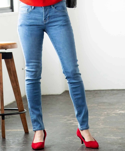London Denim(ロンドンデニム)の「【MAYFAIR Low-Rise Skinny】ストレッチデニム / ローライズ スキニ- デニム(デニムパンツ・レディース・ライトブルー/インディゴブルー/ダークインディゴブルー・46/48/50/52)」の4枚目の写真