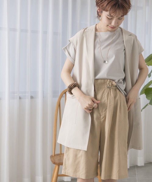 URBAN RESEARCH（アーバンリサーチ）の「テーラードジレ（その他アウター・レディース・ライトベージュ/オリーブ・FREE）」の10枚目の写真