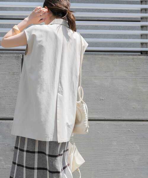 URBAN RESEARCH（アーバンリサーチ）の「テーラードジレ（その他アウター・レディース・ライトベージュ/オリーブ・FREE）」の16枚目の写真