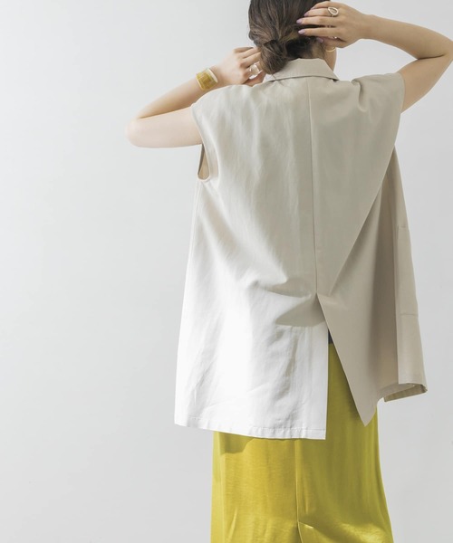 URBAN RESEARCH（アーバンリサーチ）の「テーラードジレ（その他アウター・レディース・ライトベージュ/オリーブ・FREE）」の21枚目の写真