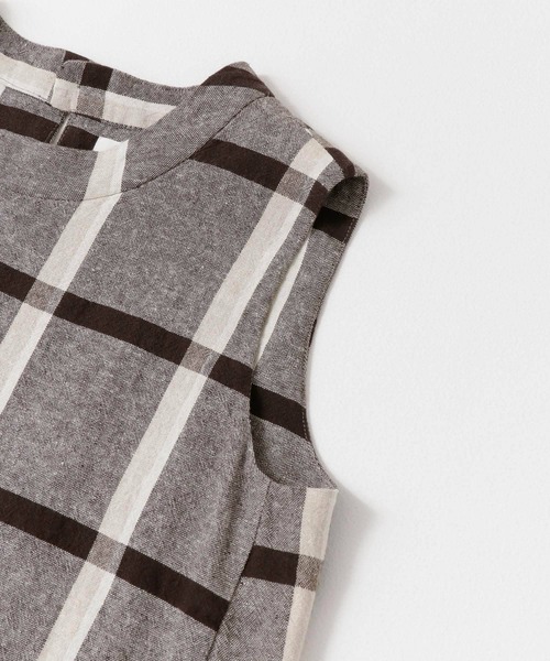 URBAN RESEARCH（アーバンリサーチ）の「ブロックチェックノースリーブマキシワンピース（ワンピース・レディース・ブラック系その他・38/36）」の11枚目の写真