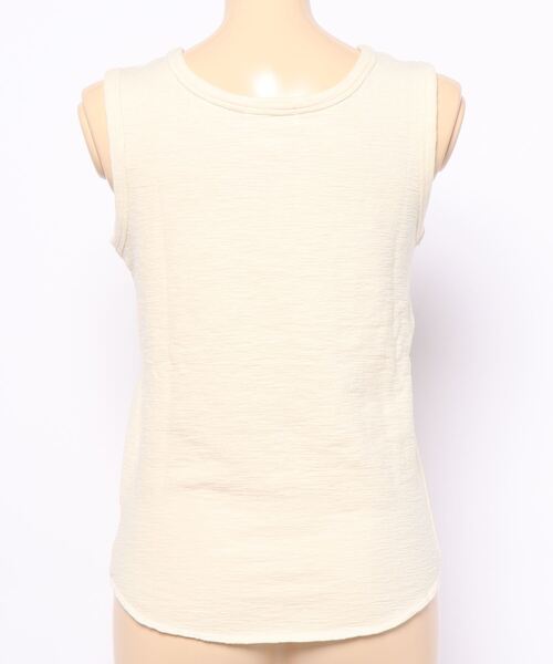 nemne store（ネンネストア）の「ひつじに包まるヘンリータンクトップ（タンクトップ・レディース・オフホワイト/カーキ/オレンジ・フリー）」の4枚目の写真