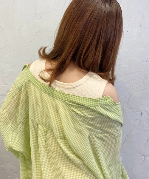 nemne store（ネンネストア）の「ひつじに包まるヘンリータンクトップ（タンクトップ・レディース・オフホワイト/カーキ/オレンジ・フリー）」の19枚目の写真