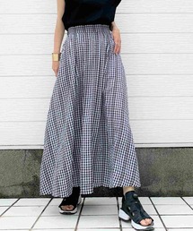 Q | ギンガムチェックスカート(スカート)