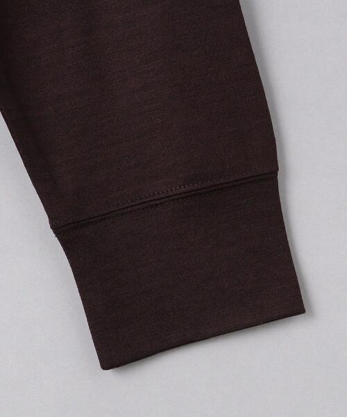 tsuki.s（ツキドットエス）の「＜tsuki.s（ツキドットエス）＞ ウールテンジク クルーネック（Tシャツ/カットソー・メンズ・ダークブラウン/ネイビー・SMALL/MEDIUM/LARGE）」の5枚目の写真