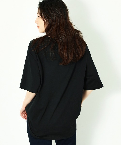 C17（シーセブンティーン）の「C17 ポケットビッグTシャツ（Tシャツ/カットソー・レディース・グレー/ブラック/キャメル/ワインレッド・LARGE/MEDIUM）」の10枚目の写真