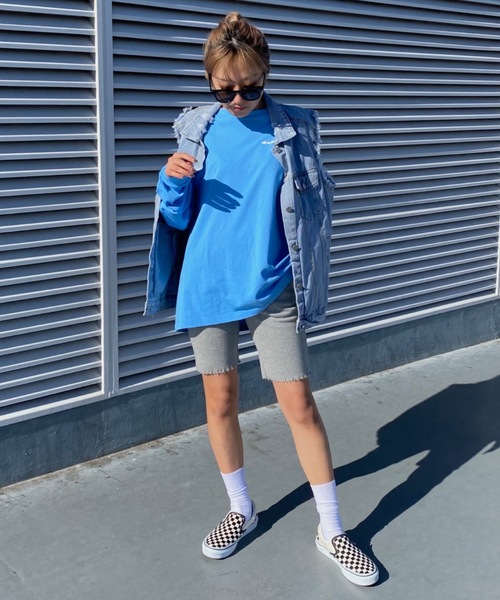 SHAGGIE（シャギー）の「ダメージニットバイカーパンツ（その他パンツ・レディース・グレー/ブラック/グリーン/ネイビー・FREE）」の22枚目の写真