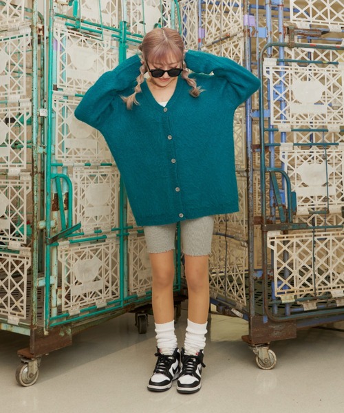 SHAGGIE（シャギー）の「ダメージニットバイカーパンツ（その他パンツ・レディース・グレー/ブラック/グリーン/ネイビー・FREE）」の11枚目の写真