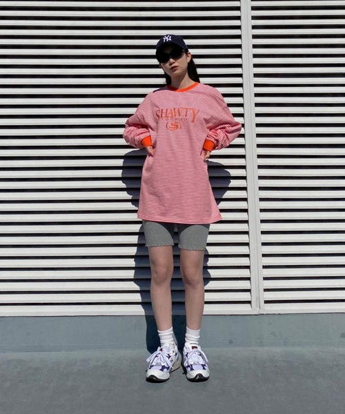 SHAGGIE（シャギー）の「ダメージニットバイカーパンツ（その他パンツ・レディース・グレー/ブラック/グリーン/ネイビー・FREE）」の16枚目の写真