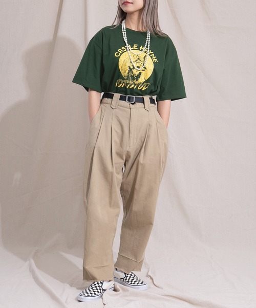 kutir(クティール)の「FOXプリントTシャツ(Tシャツ/カットソー・レディース・パープル/グリーン/オートミール・FREE)」の14枚目の写真