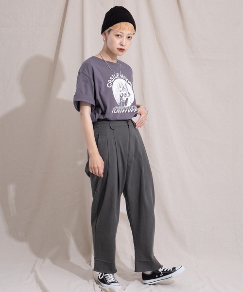 kutir(クティール)の「FOXプリントTシャツ(Tシャツ/カットソー・レディース・パープル/グリーン/オートミール・FREE)」の15枚目の写真