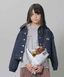 デニム×タフタジャケット(140-160cm)