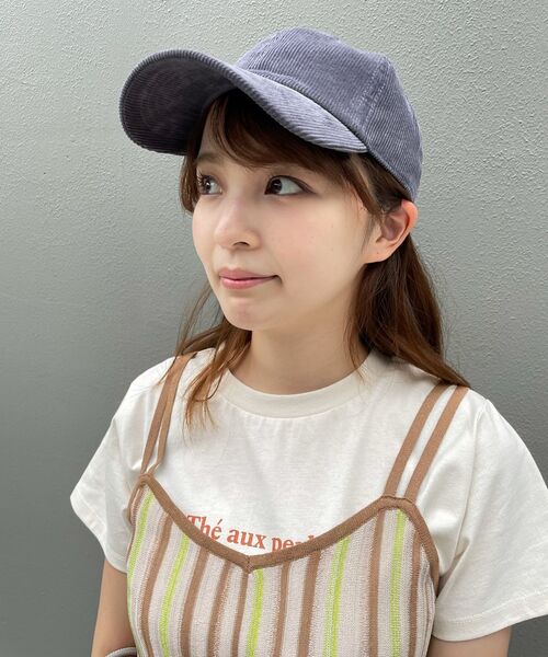 OPAQUE.CLIP（オペークドットクリップ）の「◆newhattan コーデュロイキャップ（キャップ・レディース・ダークグレー/ブラック/キャメル・00）」の13枚目の写真