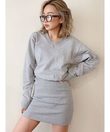 BACKOPENスウェットワンピース