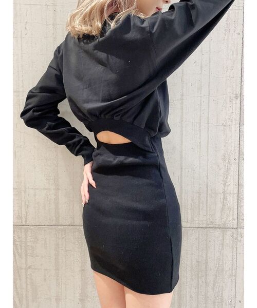 GYDA(ジェイダ)の「BACKOPENスウェットワンピース(ワンピース・レディース・グレー/ブラック/ベージュ・FREE)」の18枚目の写真