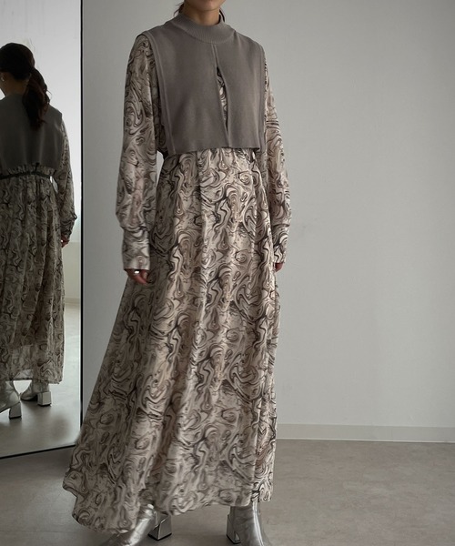 &g'aime（アンジェム）の「【&g'aime】ハイネックショートベスト（ベスト・レディース・ブラック/グレー/グレイッシュベージュ・FREE）」の16枚目の写真