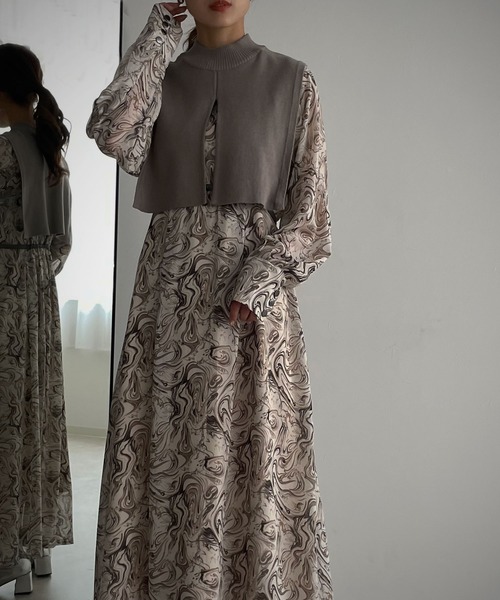 &g'aime（アンジェム）の「【&g'aime】ハイネックショートベスト（ベスト・レディース・ブラック/グレー/グレイッシュベージュ・FREE）」の18枚目の写真