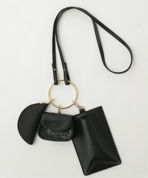 RAY CASSIN（レイカズン）の「マルチリングバッグ（ショルダーバッグ・レディース・キナリ/ブラック/ブラウン・FREE）」の4枚目の写真