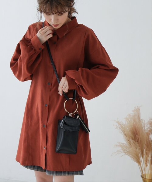 RAY CASSIN（レイカズン）の「マルチリングバッグ（ショルダーバッグ・レディース・キナリ/ブラック/ブラウン・FREE）」の9枚目の写真