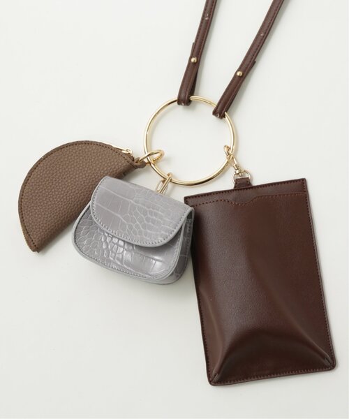 RAY CASSIN（レイカズン）の「マルチリングバッグ（ショルダーバッグ・レディース・キナリ/ブラック/ブラウン・FREE）」の17枚目の写真