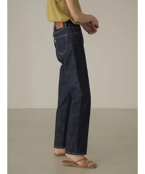 rem closet（レムクローゼット）の「ストレートハイライズデニム（デニムパンツ・レディース・ブルー系その他/ワンウォッシュ・1/0）」の6枚目の写真