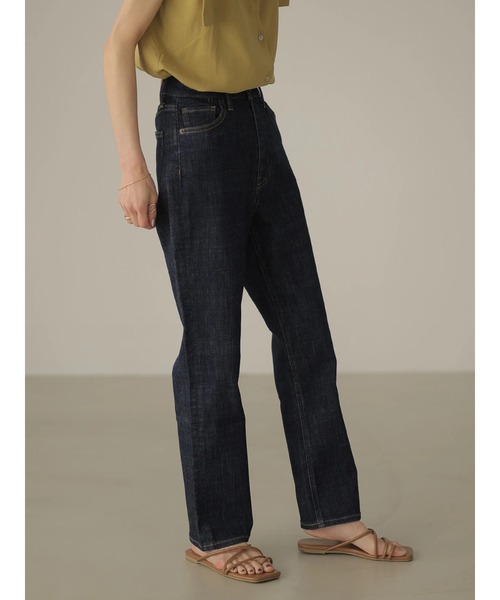 rem closet（レムクローゼット）の「ストレートハイライズデニム（デニムパンツ・レディース・ブルー系その他/ワンウォッシュ・1/0）」の9枚目の写真