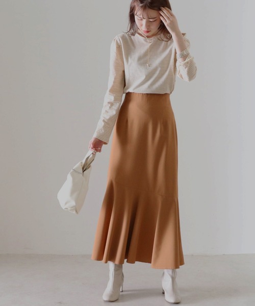 Cheek（チーク）の「細ボーダーパワショルＴＯＰＳ（Tシャツ/カットソー・レディース・チャコールグレー/アイボリー/ローズ・FREE）」の20枚目の写真