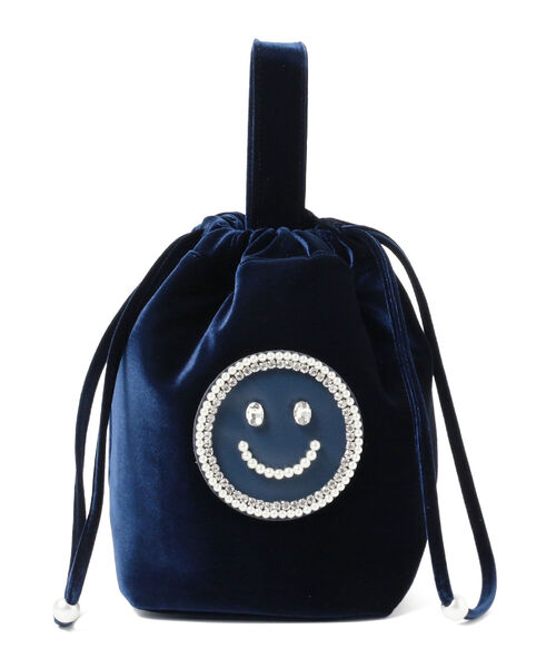 Ray BEAMS(レイビームス)の「ECODECO / ベルベット 巾着 バッグ(トートバッグ・レディース・ネイビー/ワイン・ONE SIZE)」の13枚目の写真