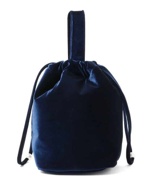 Ray BEAMS(レイビームス)の「ECODECO / ベルベット 巾着 バッグ(トートバッグ・レディース・ネイビー/ワイン・ONE SIZE)」の15枚目の写真