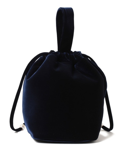 Ray BEAMS(レイビームス)の「ECODECO / ベルベット 巾着 バッグ(トートバッグ・レディース・ネイビー/ワイン・ONE SIZE)」の20枚目の写真