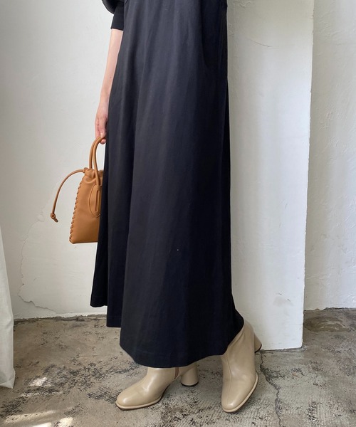 CAPRICIEUX LE'MAGE（カプリシューレマージュ）の「ラウンド立体スリーブワンピース（ワンピース・レディース・アイボリー/ブラック/チャコールグレー・FREE）」の16枚目の写真