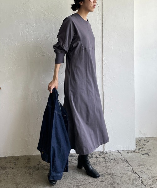 CAPRICIEUX LE'MAGE（カプリシューレマージュ）の「ラウンド立体スリーブワンピース（ワンピース・レディース・アイボリー/ブラック/チャコールグレー・FREE）」の17枚目の写真