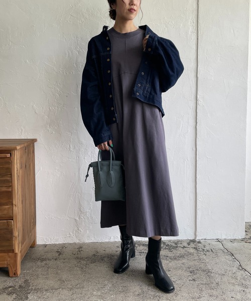 CAPRICIEUX LE'MAGE（カプリシューレマージュ）の「ラウンド立体スリーブワンピース（ワンピース・レディース・アイボリー/ブラック/チャコールグレー・FREE）」の21枚目の写真