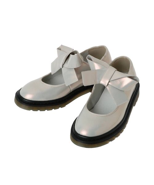merry jenny（メリージェニー）の「auroraリボンラバーシューズ（パンプス・レディース・ブラック/グレー/アイボリー/ブルー・SMALL/MEDIUM/LARGE）」の14枚目の写真