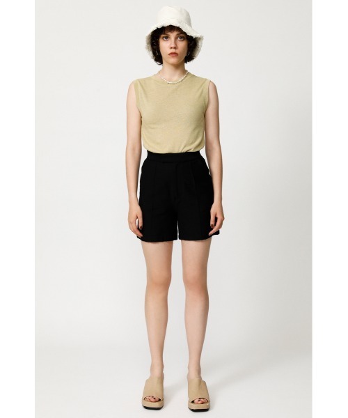 SLY(スライ)の「RAM LEO HW PIN TUCK S/PT レオパードピンタック ショートパンツ(スラックス・レディース・マルチ/ブラック・1/2/0)」の3枚目の写真