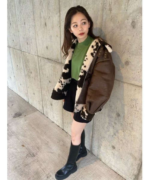 SLY(スライ)の「RAM LEO HW PIN TUCK S/PT レオパードピンタック ショートパンツ(スラックス・レディース・マルチ/ブラック・1/2/0)」の21枚目の写真