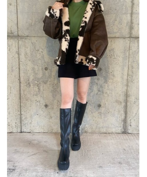 SLY（スライ）の「RAM LEO HW PIN TUCK S/PT レオパード