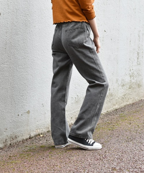 RETRO GIRL（レトロガール）の「ベーシックストレートパンツ（その他パンツ・レディース・インディゴブルー/バーガンディー/ブラウン/ブラック・L/M/S）」の11枚目の写真