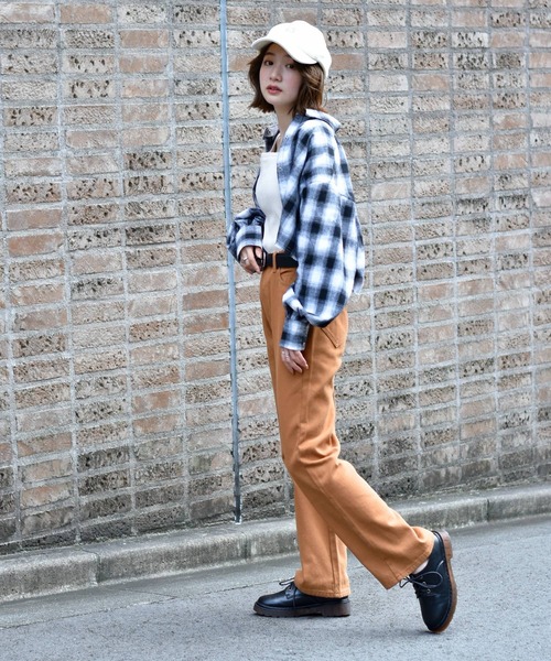 RETRO GIRL（レトロガール）の「ベーシックストレートパンツ（その他パンツ・レディース・インディゴブルー/バーガンディー/ブラウン/ブラック・L/M/S）」の18枚目の写真