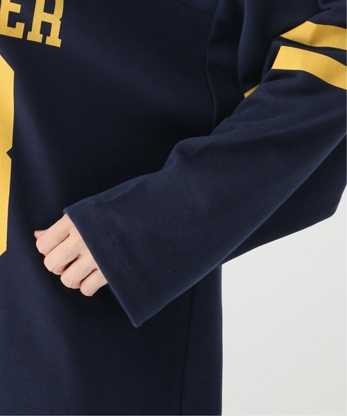 Simplicite（サンプリシテ）の「FOOTBALL BIG TEE◆（Tシャツ/カットソー・レディース・ネイビー/グリーン・FREE）」の8枚目の写真