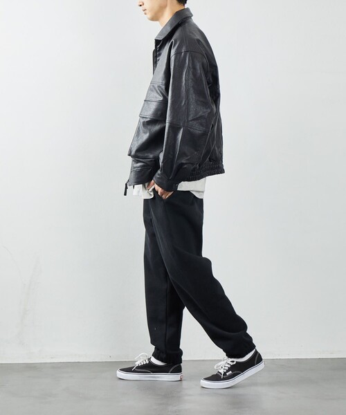 FREAK'S STORE（フリークスストア）の「フェイクレザーブルゾン（ブルゾン・メンズ・ブラック・MEDIUM/LARGE）」の11枚目の写真