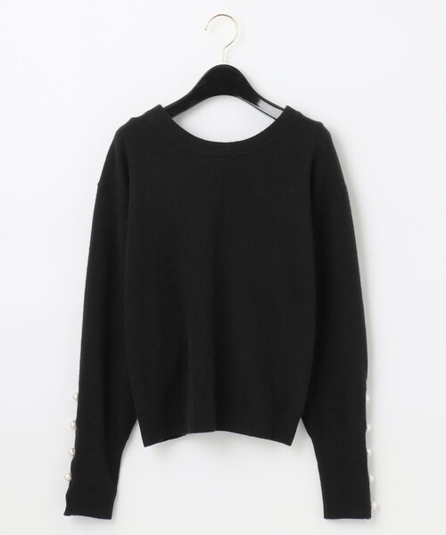 Diagram（ダイアグラム）の「バックパールニットトップ（ニット/セーター・レディース・ブラック/オレンジ・36）」の20枚目の写真