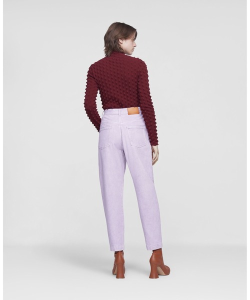 STELLA McCARTNEY（ステラマッカートニー）の「Cropped Denim Trousers / クロップド デニム パンツ（デニムパンツ・レディース・ライラック・25）」の3枚目の写真