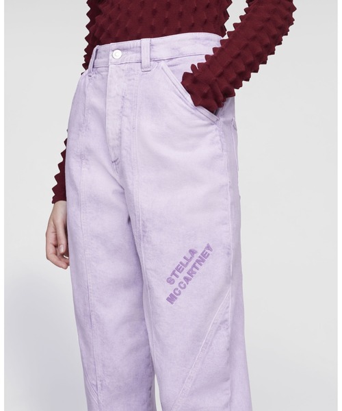 STELLA McCARTNEY（ステラマッカートニー）の「Cropped Denim Trousers / クロップド デニム パンツ（デニムパンツ・レディース・ライラック・25）」の4枚目の写真