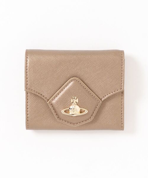Vivienne Westwood(ヴィヴィアンウエストウッド)の「51010039/40565VICTORIA FOLDED WALLET WITH COIN POCKET(財布・レディース・ゴールド/グリーン/ブラック・FREE)」の1枚目の写真