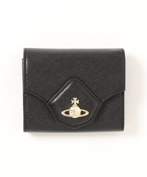 Vivienne Westwood(ヴィヴィアンウエストウッド)の「51010039/40565VICTORIA FOLDED WALLET WITH COIN POCKET(財布・レディース・ゴールド/グリーン/ブラック・FREE)」の2枚目の写真
