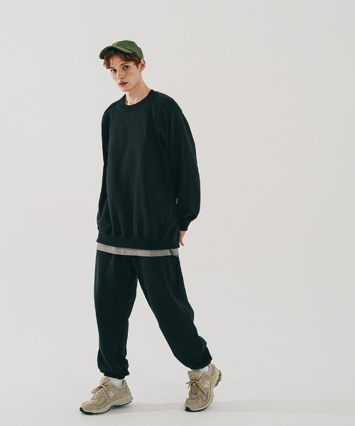 WV PROJECT（ダブリューブイプロジェクト）の「WV PROJECT(ダブリューブイプロジェクト) / リバーシブルクルーネックスウェット EASY REVERSIBLE SWEATSHIRT（スウェット・メンズ・ブラック/グレー/オートミール・S/M/L）」の4枚目の写真